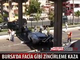 BURSA-İSTANBUL YOLU TRAFİĞE KAPANDI