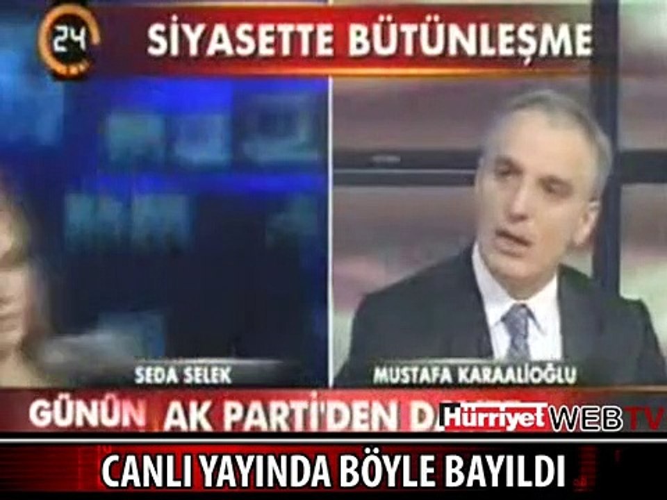 CANLI YAYINDA BAYILDI