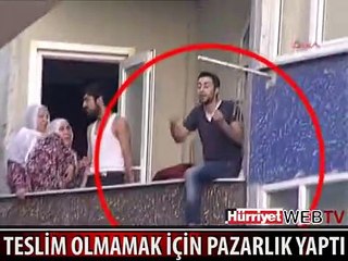 ELİNDE SİLAHLA BÖYLE PAZARLIK YAPTI