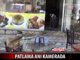 MERSİN'DEKİ PATLAMA ANI GÜVENLİK KAMERASINDA