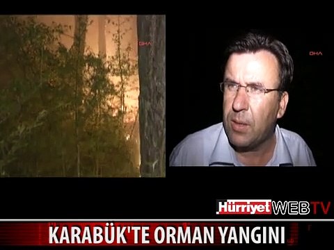 KARABÜK'TE ORMAN YANGINI