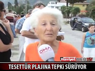 TESETTÜR PLAJINA TEPKİ
