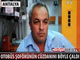 HALK OTOBÜSÜNÜN İÇİNDEKİ KAMERA KAYDETTİ