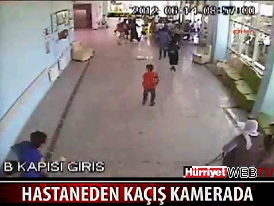 HASTANEDEN KAÇIŞ KAMERADA