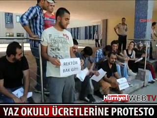 SAKARYA ÜNİVERSİTESİ'NDE "REKTÖR BAK GİT" EYLEMİ