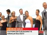 GELİN, DAMAT VE KONUKLAR BÖYLE GÖLE DÜŞTÜ