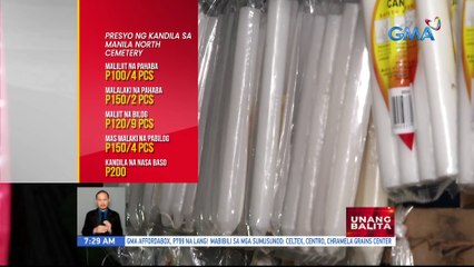 Presyo ng mga kandila sa paligid ng Manila North Cemetery, tumaas na | UB