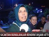 SICAKTAN BUNALAN İSTANBULLULAR KENDİLERİNİ SOKAĞA ATTI