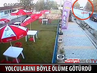 OTOBÜS ŞOFÖRÜ YOLCULARINI ÖLÜME BÖYLE GÖTÜRDÜ