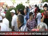 KUMLUCA'DA BİNALARDA HASAR MEYDANA GELDİ