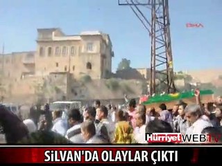 SİLVAN'DA PKK CENAZESİNDEN SONRA OLAYLAR ÇIKTI