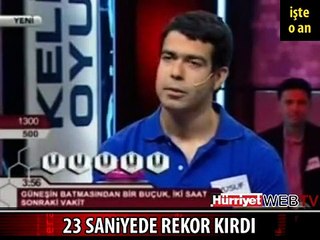 23 SANİYEDE İNANILMAZI BAŞARDI