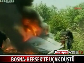 BOSNA HERSEK'TE CESSNA TİPİ UÇAK DÜŞTÜ