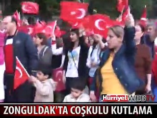 ZONGULDAK'TA 19 MAYIS'I COŞKUYLA KUTLADILAR