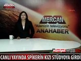 CANLI YAYINDA HABERLERİ SUNARKEN OLDU