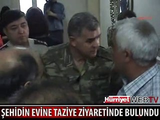 ORGENERAL SERVET YÖRÜK ŞEHİT PİLOTUN EVİNE TAZİYE ZİYARETİ'NDE BULUNDU