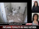 PATLAMA SONRASI KADINLAR TUVALETİ BU HALE GELDİ