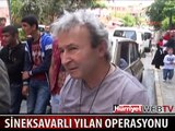 İSTANBUL'DA YILANI SİNEKSAVARLA ÇIKARMAYA ÇALIŞTILAR