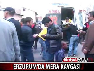 ERZURUM'DA MERA KAVGASI: 7 YARALI