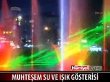 GENÇLİK PARKI'NDA MUHTEŞEM SU VE IŞIK GÖSTERİSİ