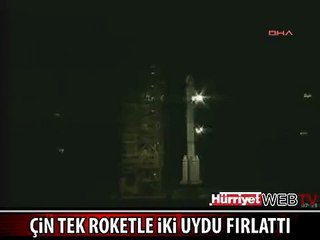 ÇİN TEK ROKETLE 2 UYDUYU UZAYA GÖNDERDİ