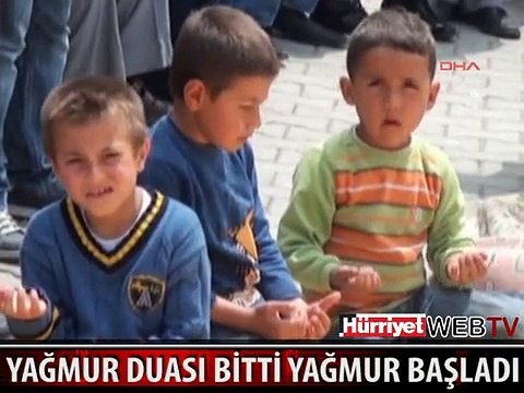 NEVŞEHİR'DE YAĞMUR DUASI BİTTİ YAĞMUR BAŞLADI