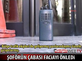 KAHRAMAN ŞOFÖR FACİAYI ÖNLEDİ