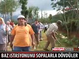 BAZ İSTASYONUNU SOPALARLA 