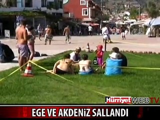 EGE VE AKDENİZ'DE KORKUTAN DEPREM