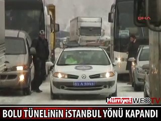 ANKARA- İSTANBUL YÖNÜ TRAFİĞE KAPANDI