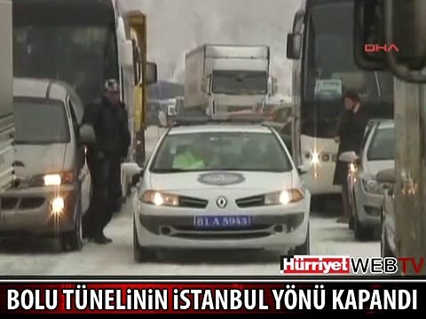 ANKARA- İSTANBUL YÖNÜ TRAFİĞE KAPANDI