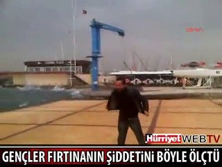 GENÇLER FIRTINANIN ŞİDDETİNİ BU ŞEKİLDE ÖLÇTÜ