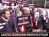 GAZETECİLER, GAZETECİ ÖLÜMLERİNİ PROTESTO ETTİ
