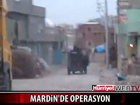 MARDİN'DEKİ OPERASYON ANI POLİS KAMERASINDA