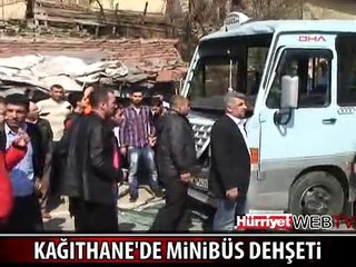 KAĞITHANE'DE YOLCU KAPMA YARIŞINDA FECİ KAZA