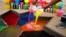 EXPERIMENT_ Colorful Sun vs Big Fanta, Coca Cola, Chupa Chups, 7up, Mirinda and Mentos Underground