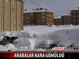 ARABALAR BİLE KARA GÖMÜLDÜ