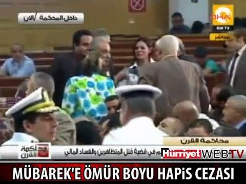 MÜBAREK'E ÖMÜR BOYU HAPİS CEZASI