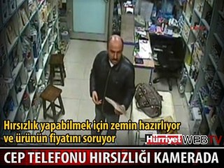 TELEFONU ÇALDIĞI AN KAMERADA
