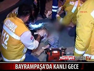 BAYRAMPAŞA'DA PARKTA BIÇAKLI SALDIRI