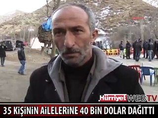 BARZANİ 35 KİŞİNİN AİLELERİNE 40 BİN DOLAR DAĞITTI