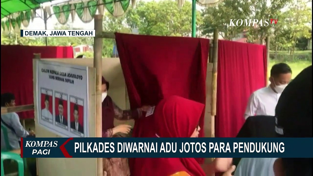 Pilkades Serempak di Demak Diwarnai Kericuhan, Pendukung 2 Calon Kades Terlibat Adu Jotos!