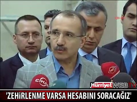 'ZEHİRLENME VARSA BUNUN HESABINI SORACAĞIZ'