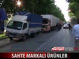 BU KAMYONLAR SAHTE MARKALI ÜRÜN DOLU