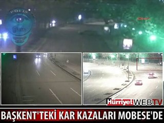İŞTE BAŞKENT'TEKİ İNANILMAZ KAR KAZALARI