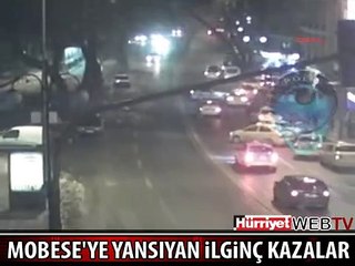 ANKARA'DA "KAZALAR" MOBESE KAMERASINDA