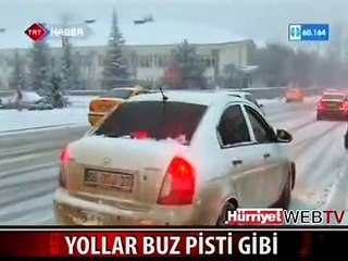 BAŞKENT PROTOKOL YOLU BUZ PİSTİ GİBİ