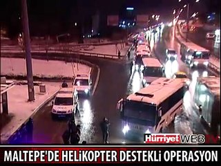 MALTEPE'DE POLİSTEN HELİKOPTERLİ BASKIN
