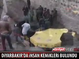 DİYARBAKIR'DA KAFATASI VE İNSAN KEMİKLERİ BULUNDU