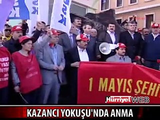 1 MAYIS 1977'DE KAZANCI YOKUŞU'NDA ÖLENLER ANILDI